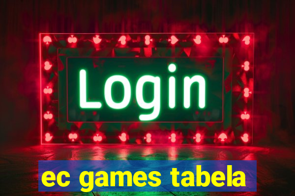 ec games tabela